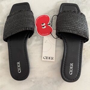 Cider Black Women's Slide Sandals